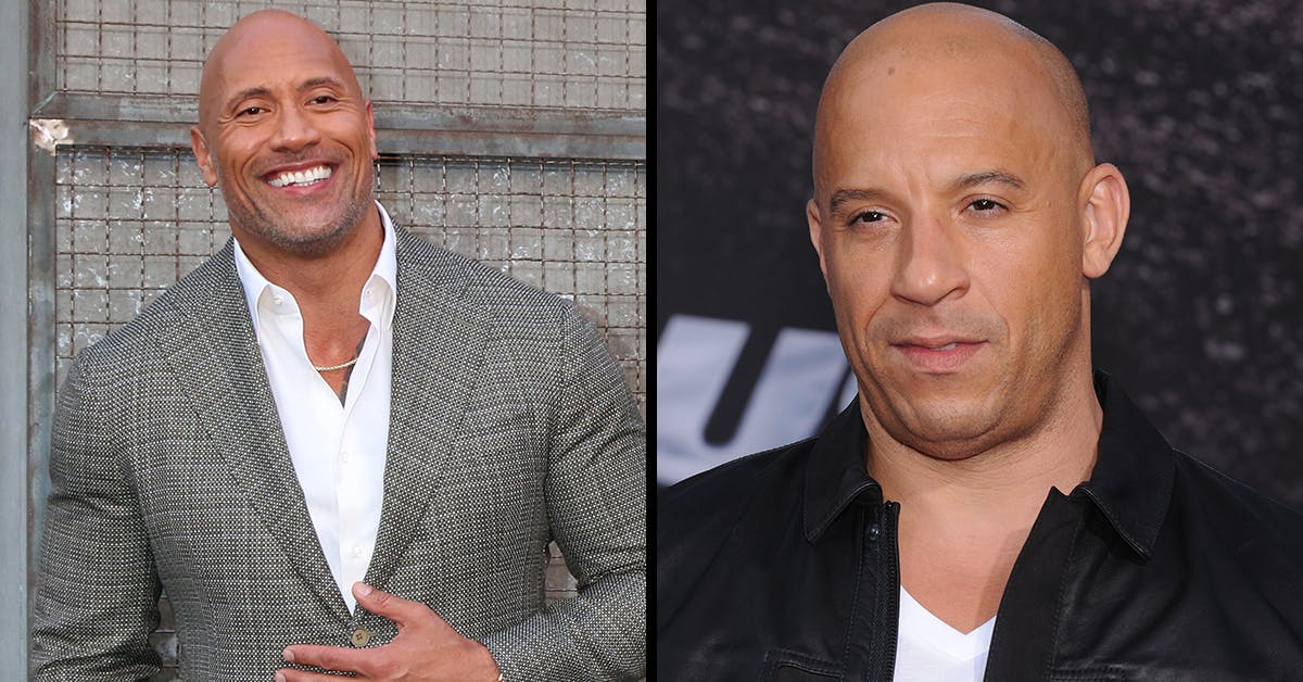 the rock vin diesel feud